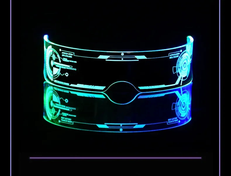 LED luminous glasses, technological glasses, rainbow storm glasses, bar atmosphere props