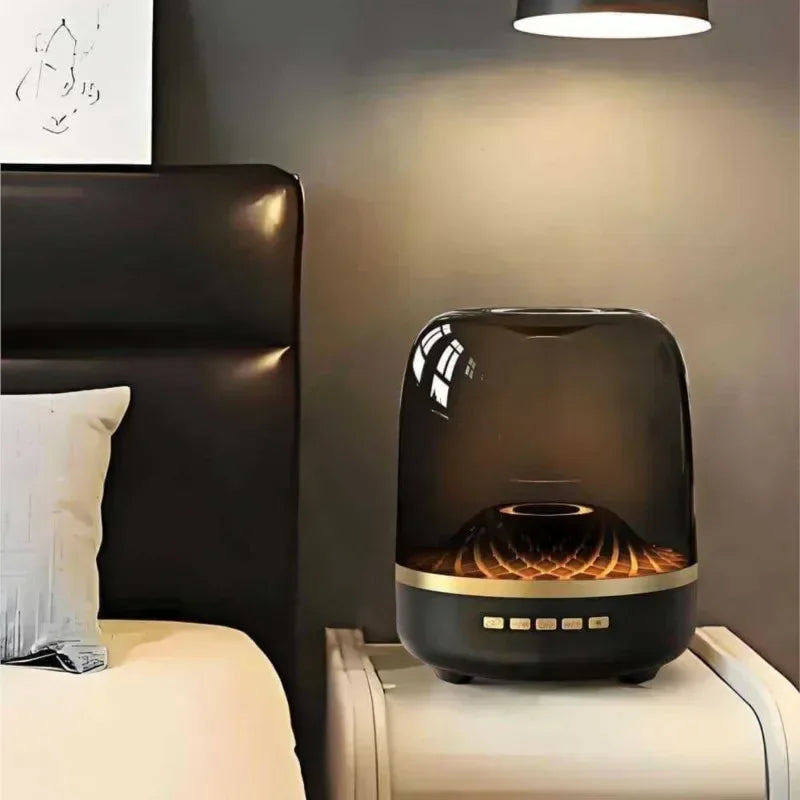 2025 New Glass 4th Generation Colorful Light Wireless Bluetooth Speaker Mini Computer Plug in Convenient Outdoor Subwoofer Speak