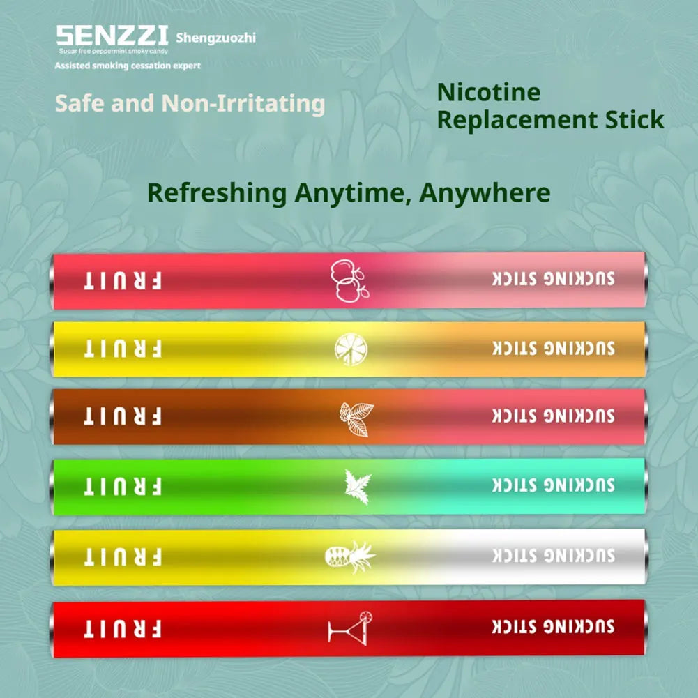 Fruit Flavor Cigarette Replacement Stick Nicotine Free Smoking Relieve Smoking Addiction Freshen Breath Smoking Cessation Stick