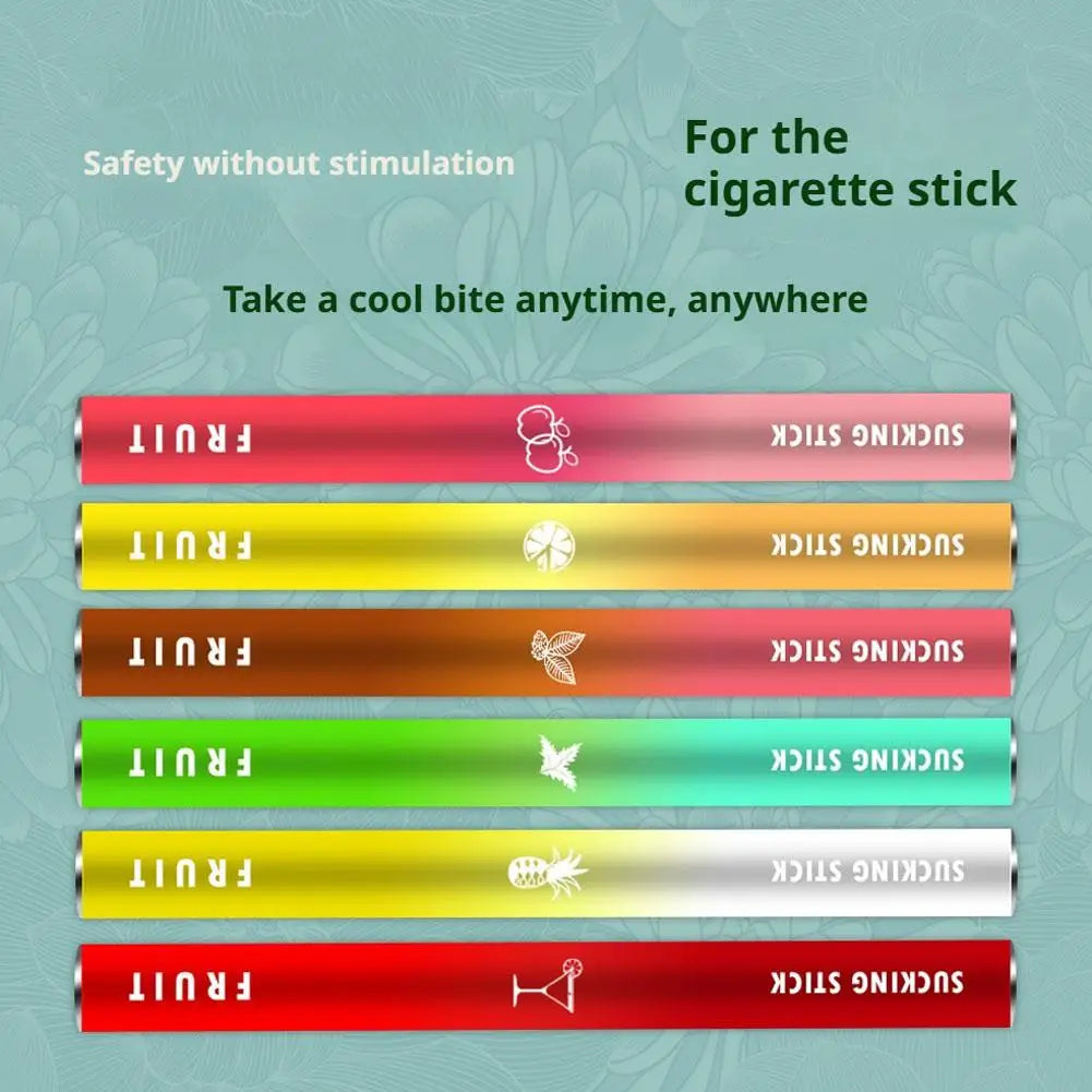Fruit Flavor Cigarette Replacement Stick Nicotine Free Smoking Relieve Smoking Addiction Freshen Breath Smoking Cessation Stick