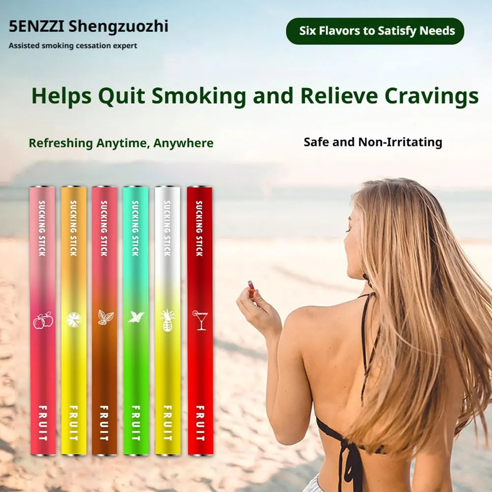 Fruit Flavor Cigarette Replacement Stick Nicotine Free Smoking Relieve Smoking Addiction Freshen Breath Smoking Cessation Stick
