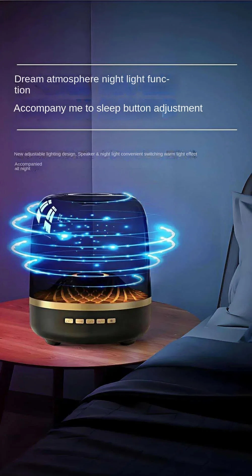 2025 New Glass 4th Generation Colorful Light Wireless Bluetooth Speaker Mini Computer Plug in Convenient Outdoor Subwoofer Speak