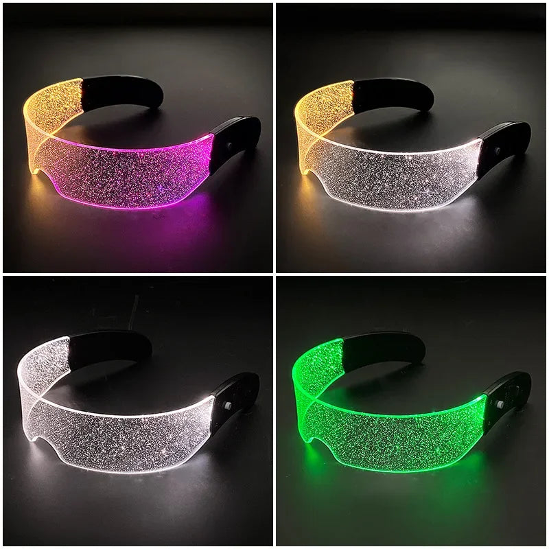 LED luminous glasses, technological glasses, rainbow storm glasses, bar atmosphere props