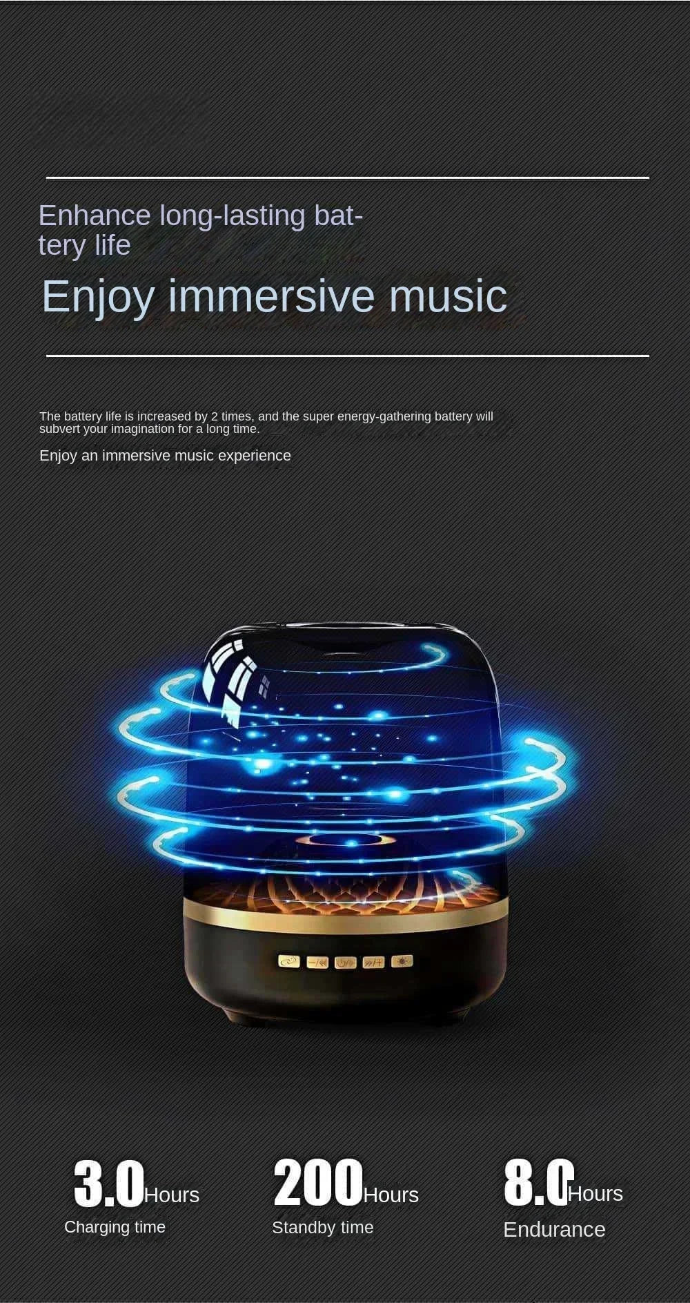 2025 New Glass 4th Generation Colorful Light Wireless Bluetooth Speaker Mini Computer Plug in Convenient Outdoor Subwoofer Speak