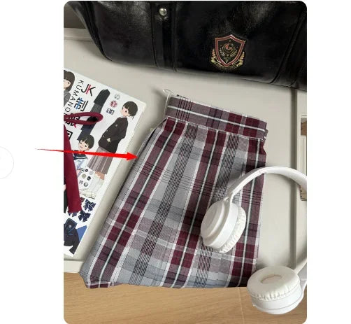 Japanese School Uniform, College Style Uniform, Short Skirt, Student Pleated Dance Skirt