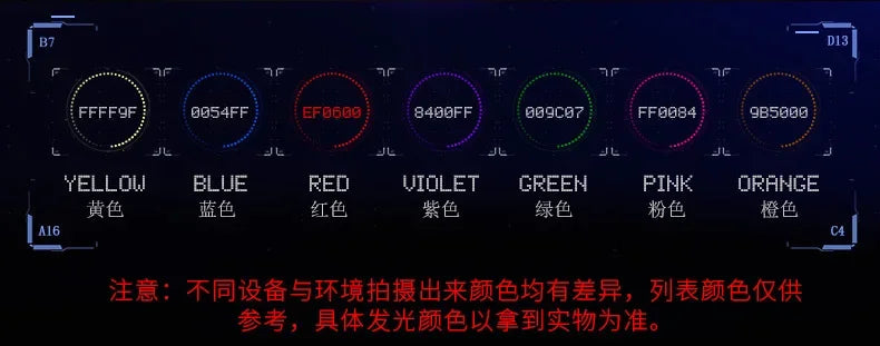 LED luminous glasses, technological glasses, rainbow storm glasses, bar atmosphere props
