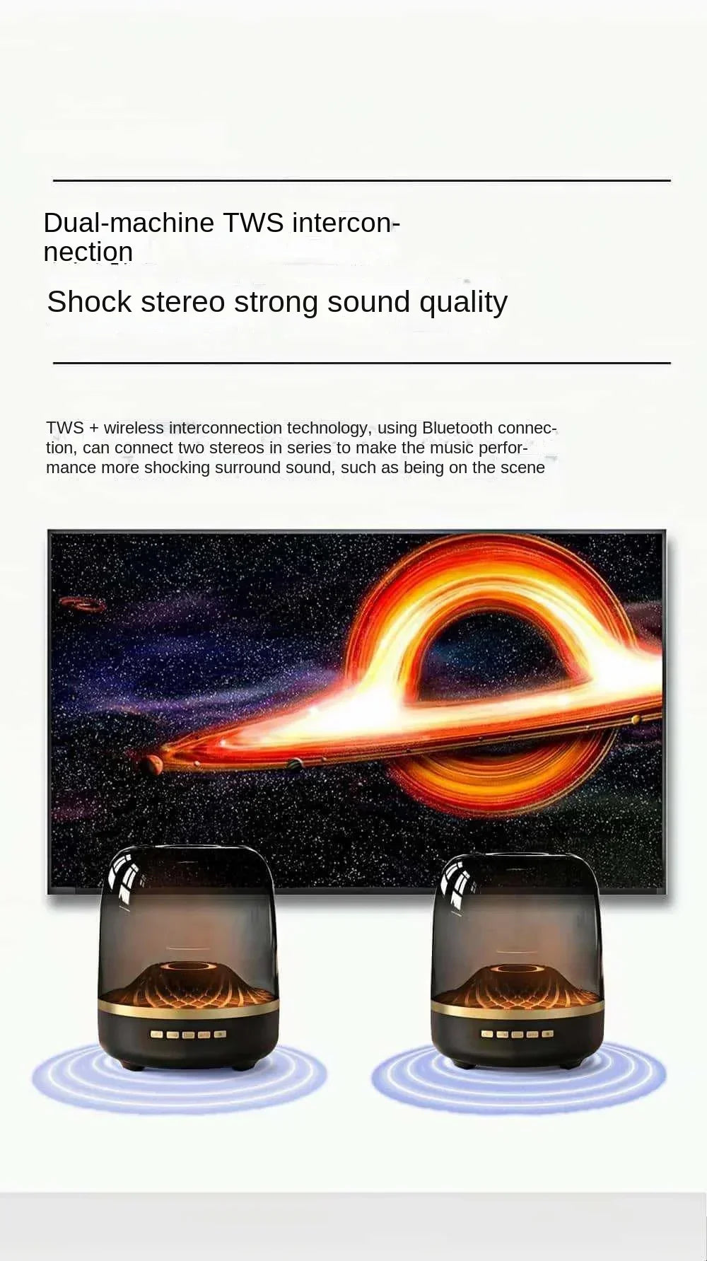 2025 New Glass 4th Generation Colorful Light Wireless Bluetooth Speaker Mini Computer Plug in Convenient Outdoor Subwoofer Speak