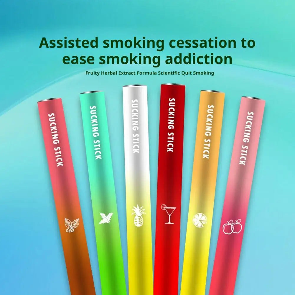 Fruit Flavor Cigarette Replacement Stick Nicotine Free Smoking Relieve Smoking Addiction Freshen Breath Smoking Cessation Stick