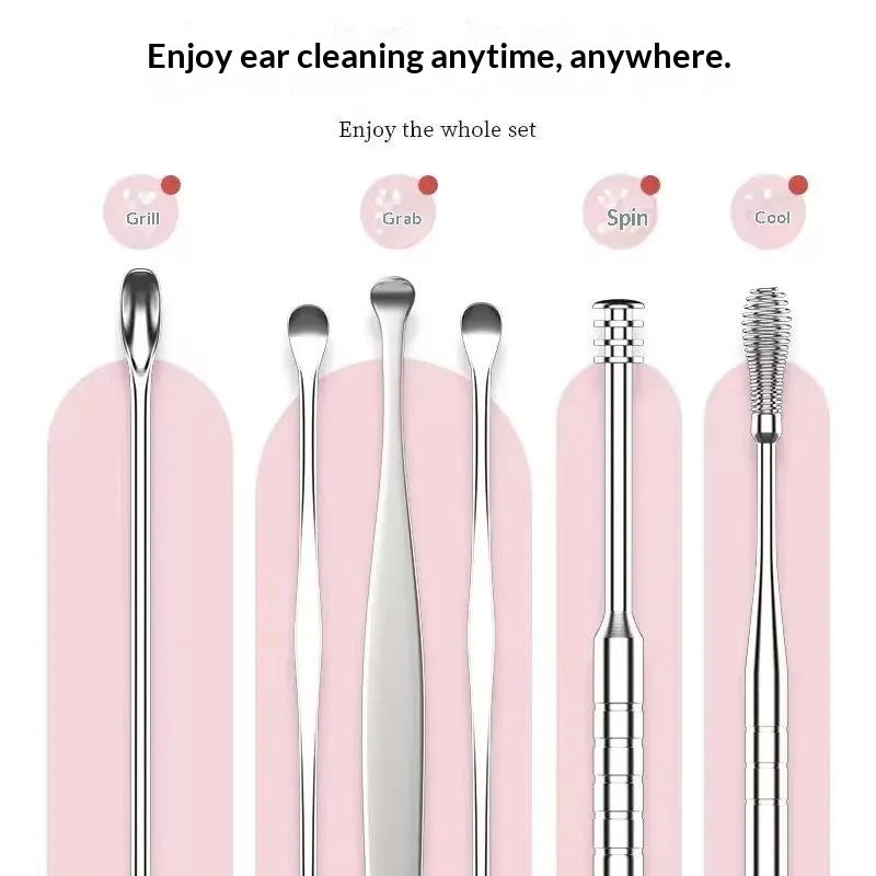 10-Piece Professional Nail Clippers Nail File Set Stainless Steel Manicure & Pedicure Kit With Ear Digging Spoon Grooming