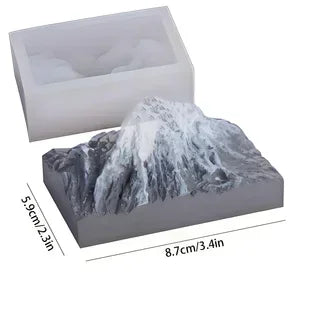 2026 New 3D Snow Mountain Cake Mold Silicone DIY Alps Ice Mountains Scented Gypsum Baking Decorative Item Mould for Home Garden