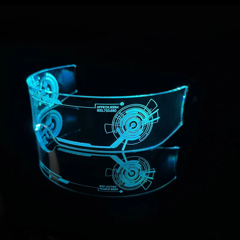 LED luminous glasses, technological glasses, rainbow storm glasses, bar atmosphere props