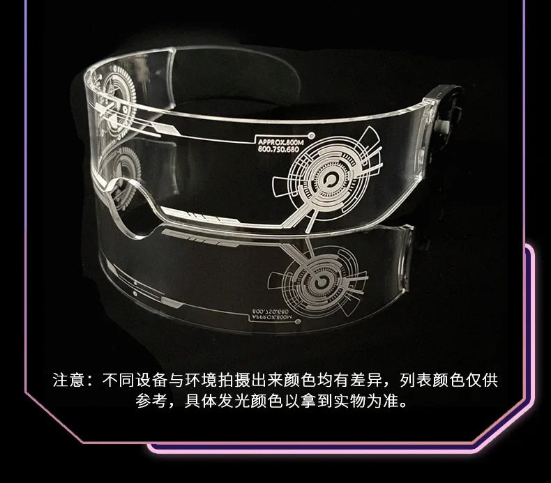 LED luminous glasses, technological glasses, rainbow storm glasses, bar atmosphere props