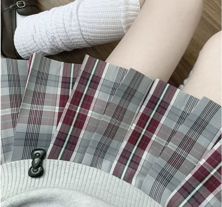 Japanese School Uniform, College Style Uniform, Short Skirt, Student Pleated Dance Skirt